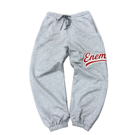 Grey "ENEMY" Scrunch Sweats